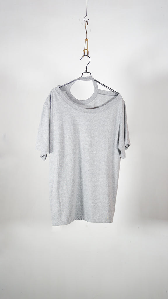 Inscrire Raffy Gauze 2-Way T-Shirt Lt. Grey - OKURA