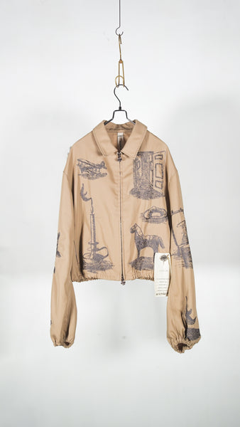 Shinya Kozuka Kappogi Sleeves With Embroidery(Issue#8) Beige - OKURA