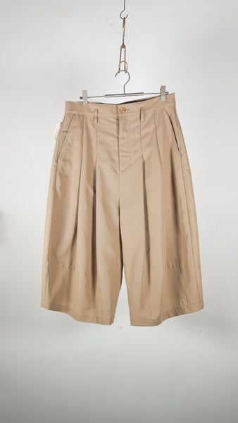 Shinya Kozuka Baggy Shorts(Issue#8) Cotton Polyester Beige - OKURA