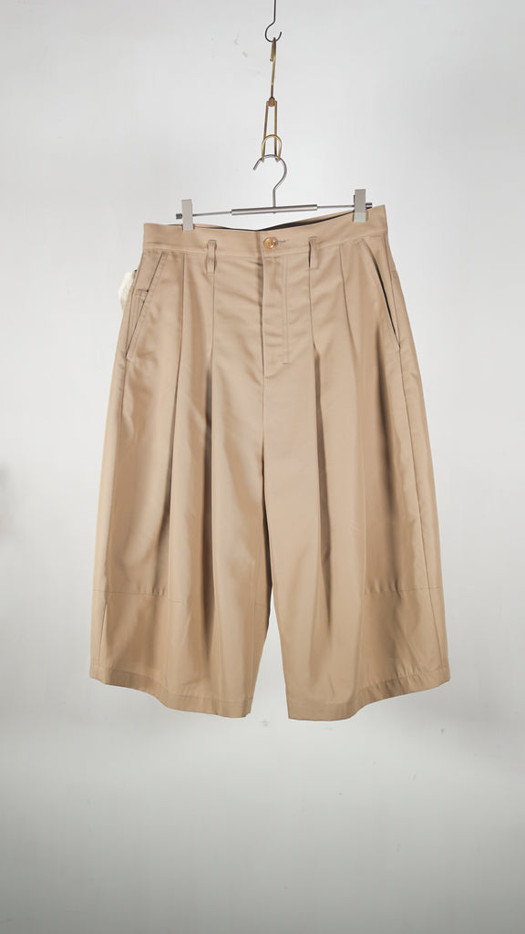 Shinya Kozuka Baggy Shorts(Issue#8) Cotton Polyester Beige - OKURA