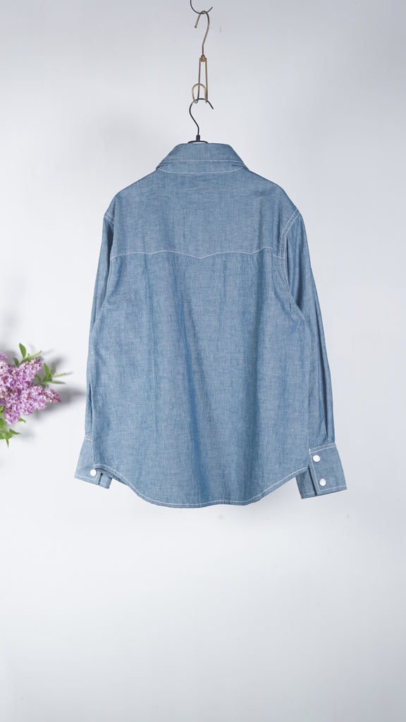 Kooky Zoo Juvenile Western Shirt Type3 (Chambray) Indg - OKURA