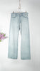 Auralee Women Faded Selvedge Light Denim Pants Light Indigo - OKURA