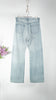 Auralee Women Faded Selvedge Light Denim Pants Light Indigo - OKURA