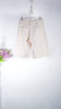 Auralee Men Silk Nep Denim 5P Wide Shorts Ivory White - OKURA