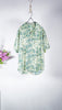 Auralee Men Printed Airy Silk Half-Sleeved Shirt Pale Green - OKURA