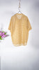 Auralee Men Airy Light Cotton Check Half Sleeved Shirt  Mustard Gingham Check - OKURA