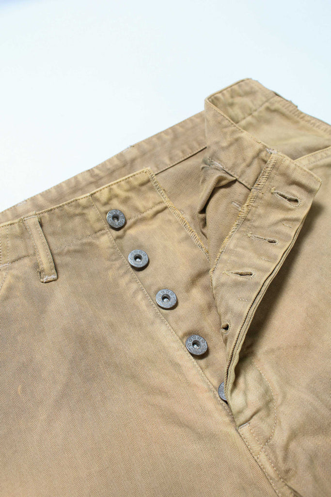 Bowwow Usmc P-41 Hbt Trousers Aged Olive Yellow - OKURA