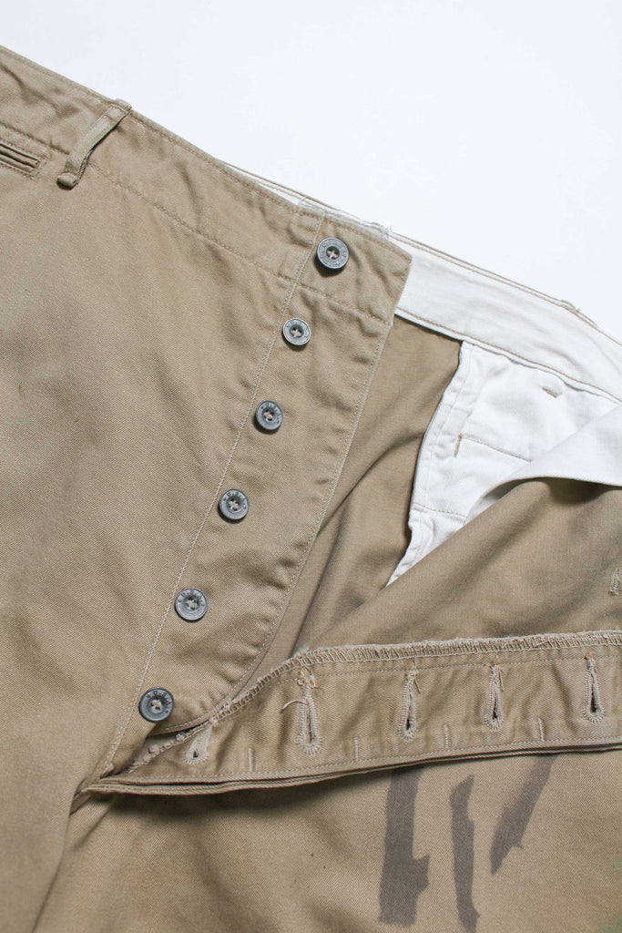 Bowwow Pw 41 Khaki Trousers Aged Khaki - OKURA