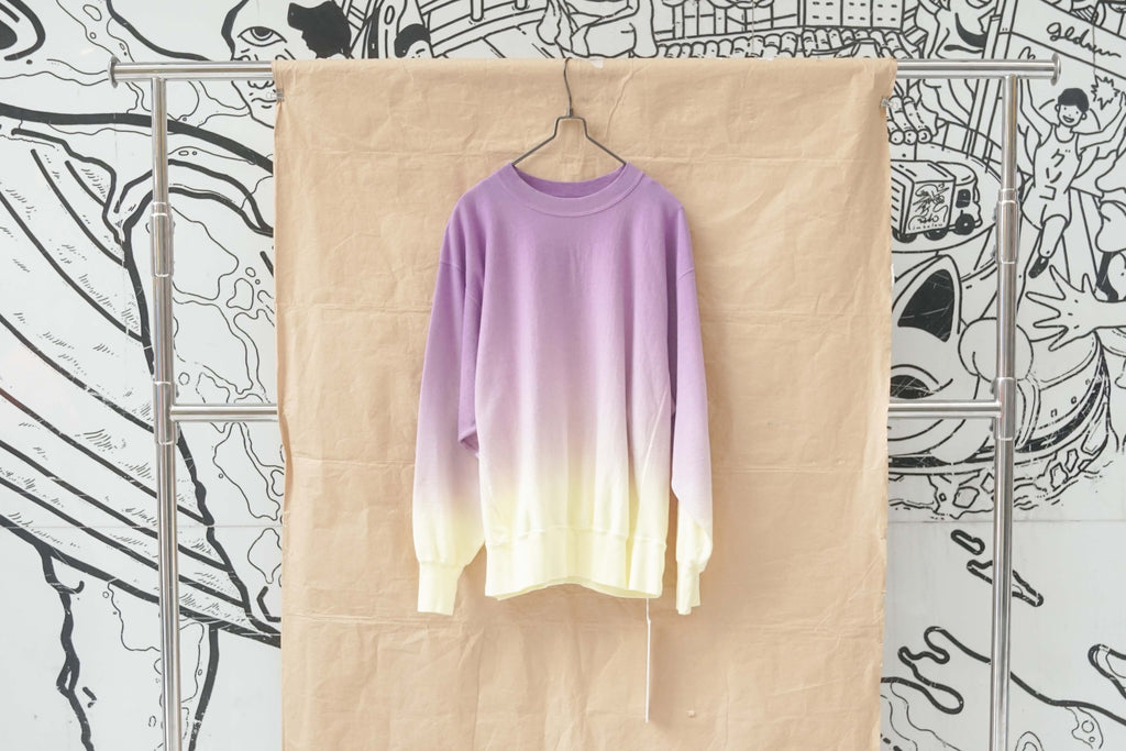 Blurhms Light Sweat Crew-Neck P/O Purple X Yellow – OKURA