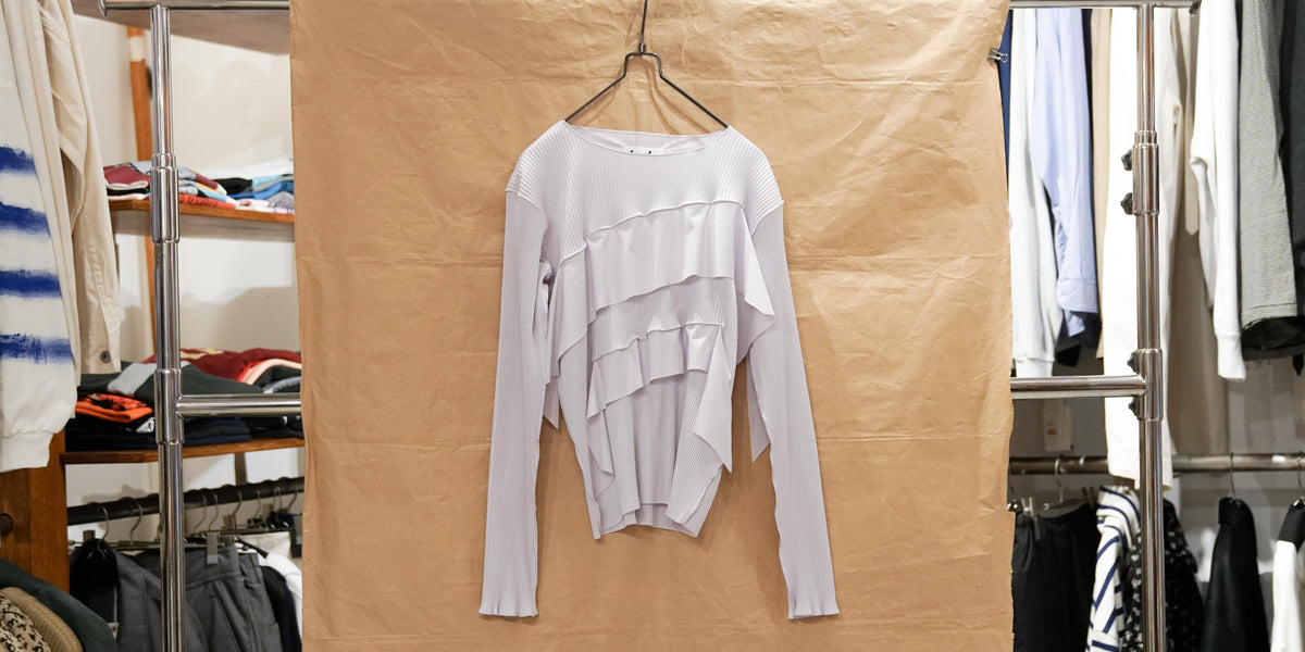 トップス KOTOHAYOKOZAWA TODO WAVE LONG-SLEEVE TOP Kotohayokozawa Todo Wave Long Sleeve Top Lilac – OKURA