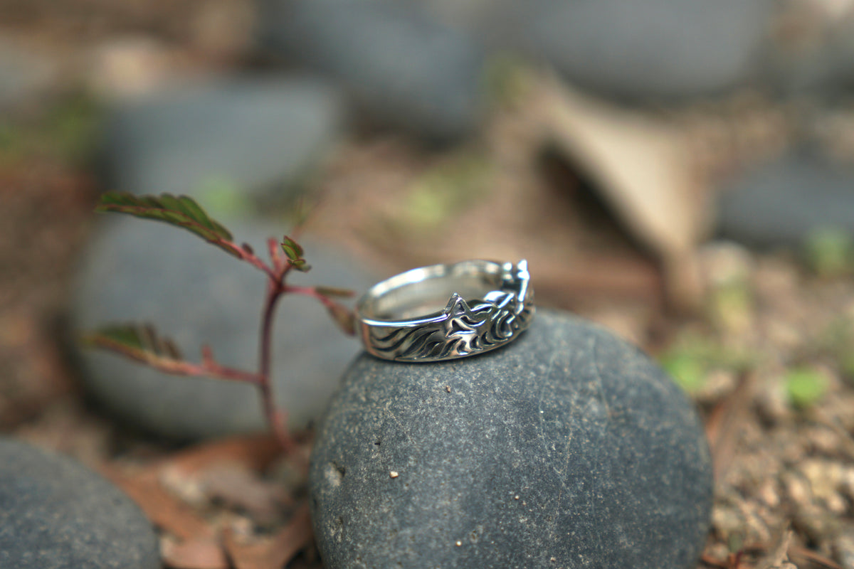 Bru Na Boinne Baku Ring Silver – OKURA