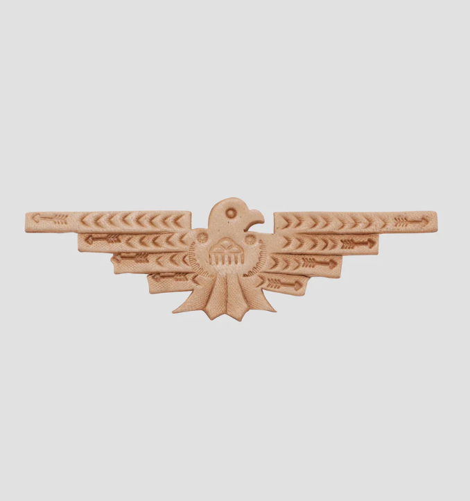 Seven By Seven Rooster King&Co.,Seven By Seven - Leather Carving Pins -Small Thunderbird- Beige - OKURA