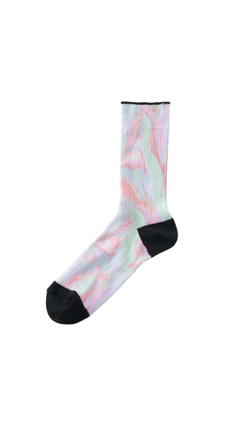 Tricote Marbleshell Print Socks Pink - OKURA