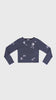 Yanyan Knits Mabo Curious Boatneck Ls Pullover (Stripe) Denim/Ink - OKURA