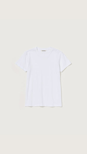 Auralee Women Seamless Crew Neck Tee White - OKURA