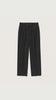 Auralee Men Light Wool Max Gabardine Two-Tuck Slacks Top Black - OKURA