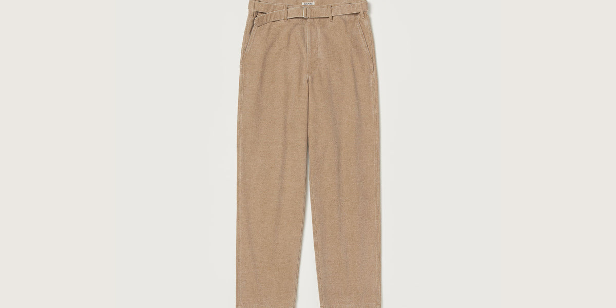 パンツ WASHED ORGANIC CANVAS BELTED PANTS auralee2-
