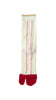 Tricote Lace Pattern Tabi Socks Red - OKURA