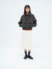 Auralee Women Hairy Wool Mohair Chambray Blouson Dark Gray - OKURA