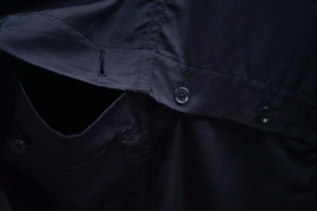 Bru Na Boinne Patch Sleeve Double Coat  Black - OKURA