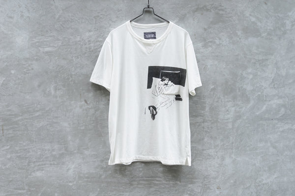 TAKAHIROMIYASHITA The Soloist. Kenji Kubo Pocket on Pocket Tee with Kurt Print - OKURA