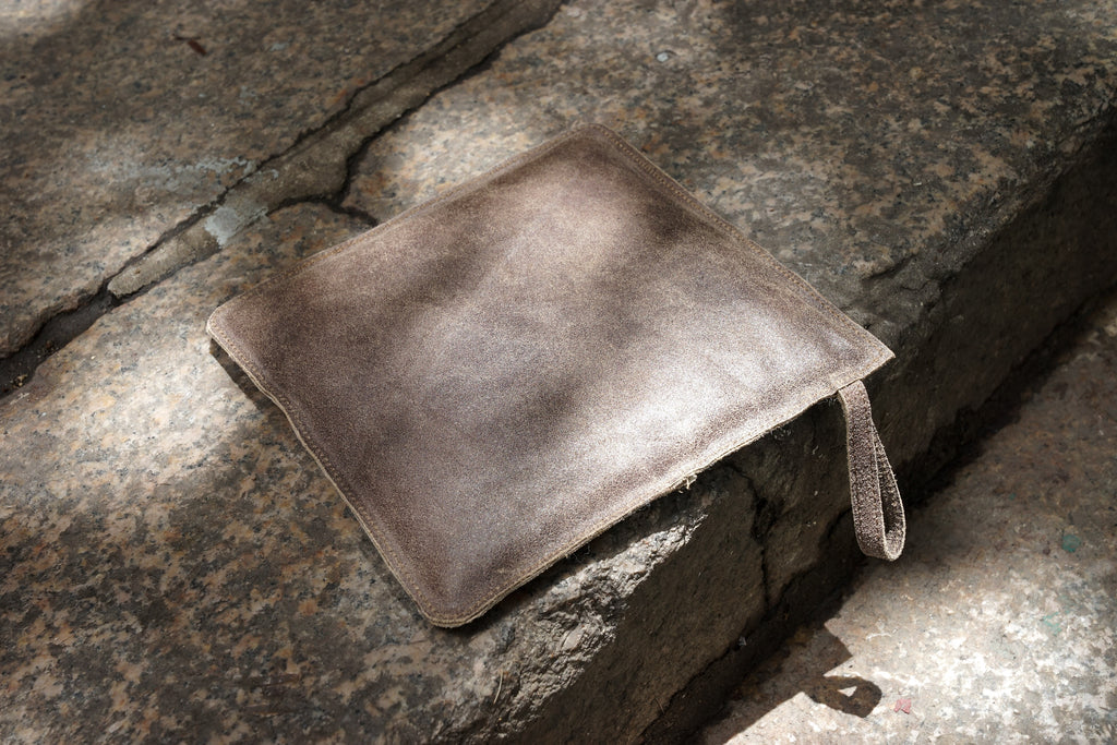 Amabro Leather Potstand Brown - OKURA