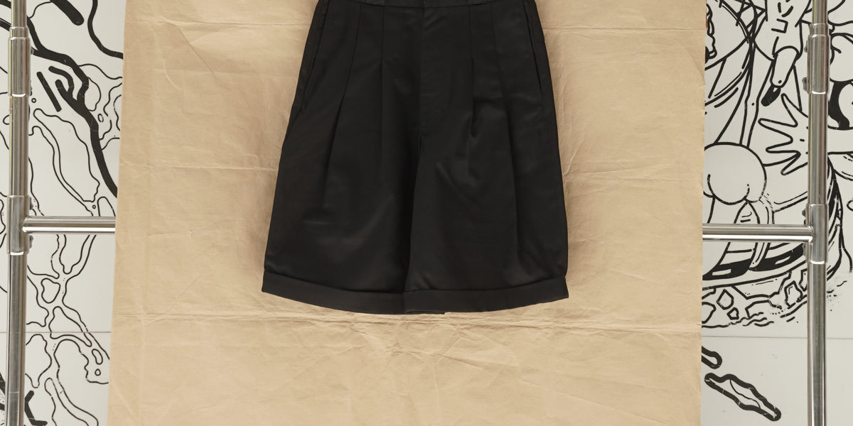Shinya Kozuka Slight Baggy Shorts With Dickies Black – OKURA