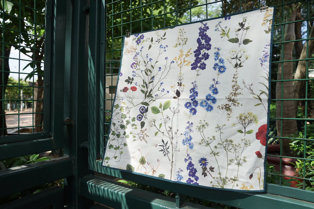 Aseedoncloud Handkerchiefh Pressed Flower - OKURA