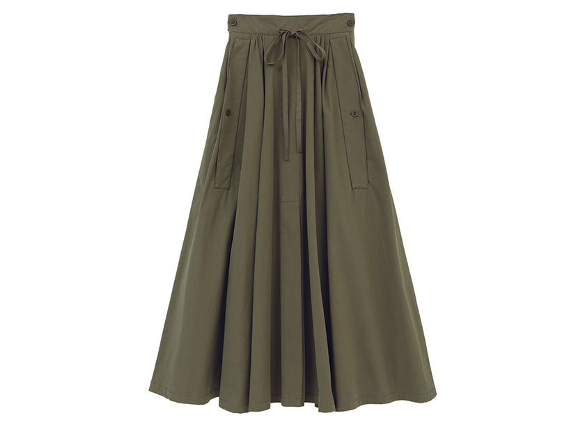 Clane 2Way Military Volume Skirt Khaki – OKURA