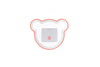 H Concept Taks. Kids Dish Bowl Bear M Orange Orange - OKURA